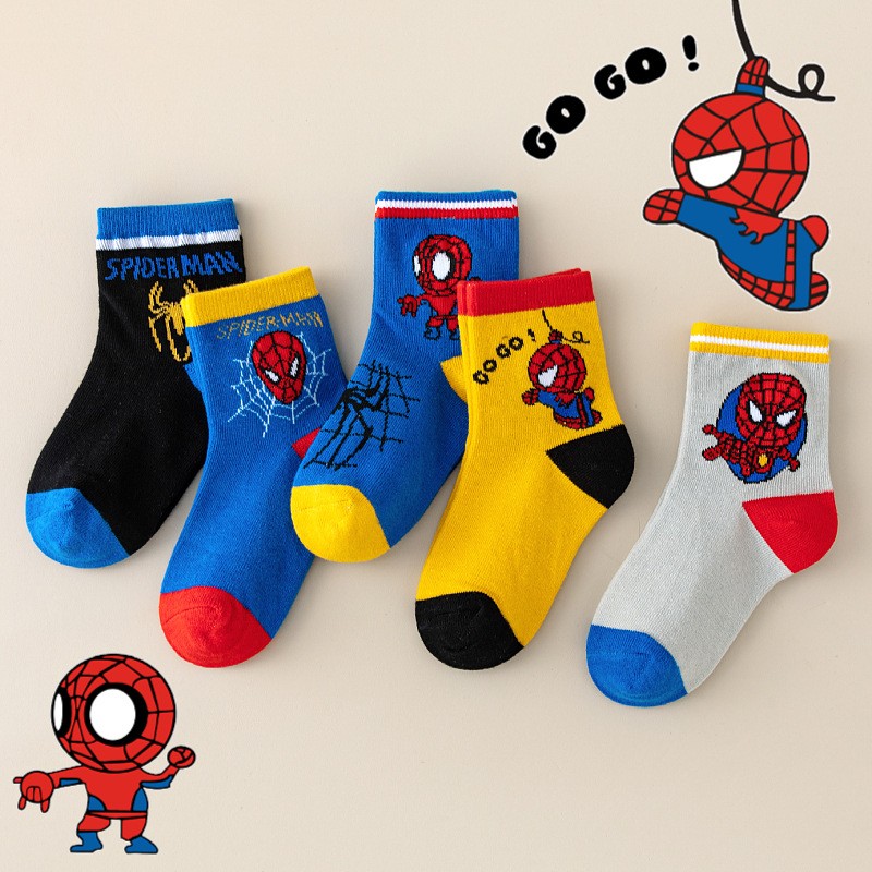 Spiderman Kids Socks Design 2